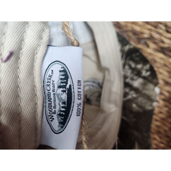 Woodland Creek Bass Fish Adjustable Camo Hunting Outdoor Baseball Cap Hat NWT - Picture 6 of 6